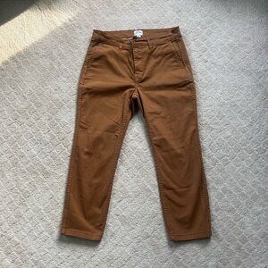 J. Crew Vintage Slim Straight Brown Pants Size 27